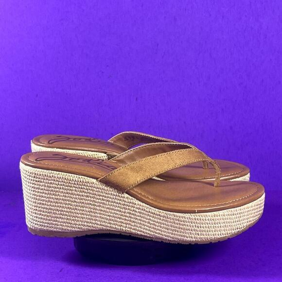 Zodiac Brown Rio‎ Espadrille Wedge Sandals Shoe Size 9.5-NEW - Picture 1 of 8